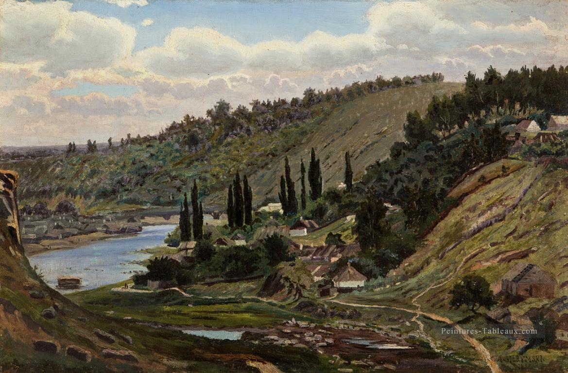 Vue du lac Ossiach en Carinthie Alexandre Gierymski réalisme impressionnisme Peintures à l'huile